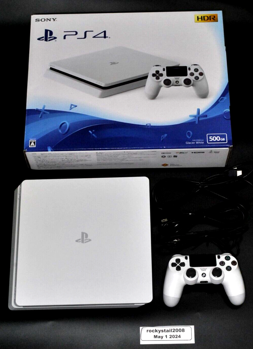 Sony PS4 Slim (Firmware 8.00) 500GB Glacier White CUH-2100A  