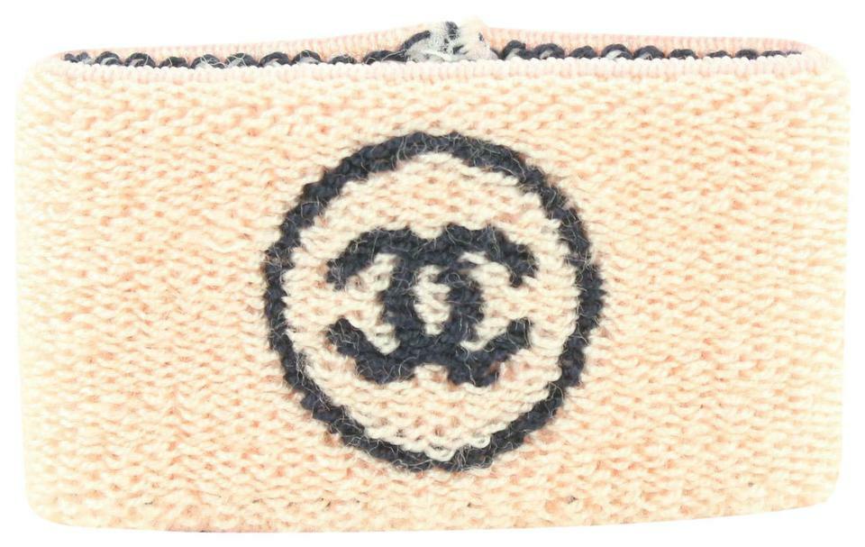CHANEL　リストバンド Chanel Pink x Black Wristband Sweat Band Gym Bracelet 730cas622 | eBay