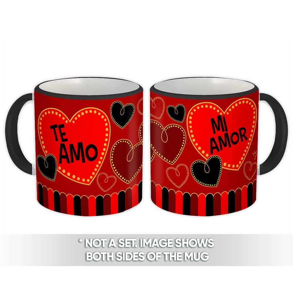 Gift Mug : Te Amo Mi Amor Valentines Dia Carino Romantico Corazon Spanish