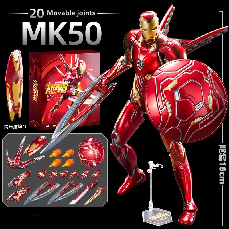 MEDICOM TOY - MARVEL IRON MAN mark Ⅶ 1000% Amazon.com: KaniHobby ZD Toys Marvel Studios 10th-Aniversary
