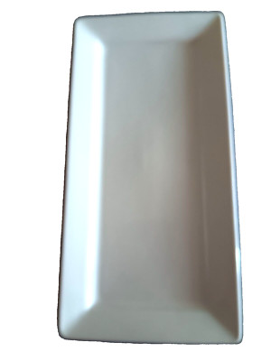 World Tableware SL-23 Slate Bright White Rectangular Plate 12  by 6 