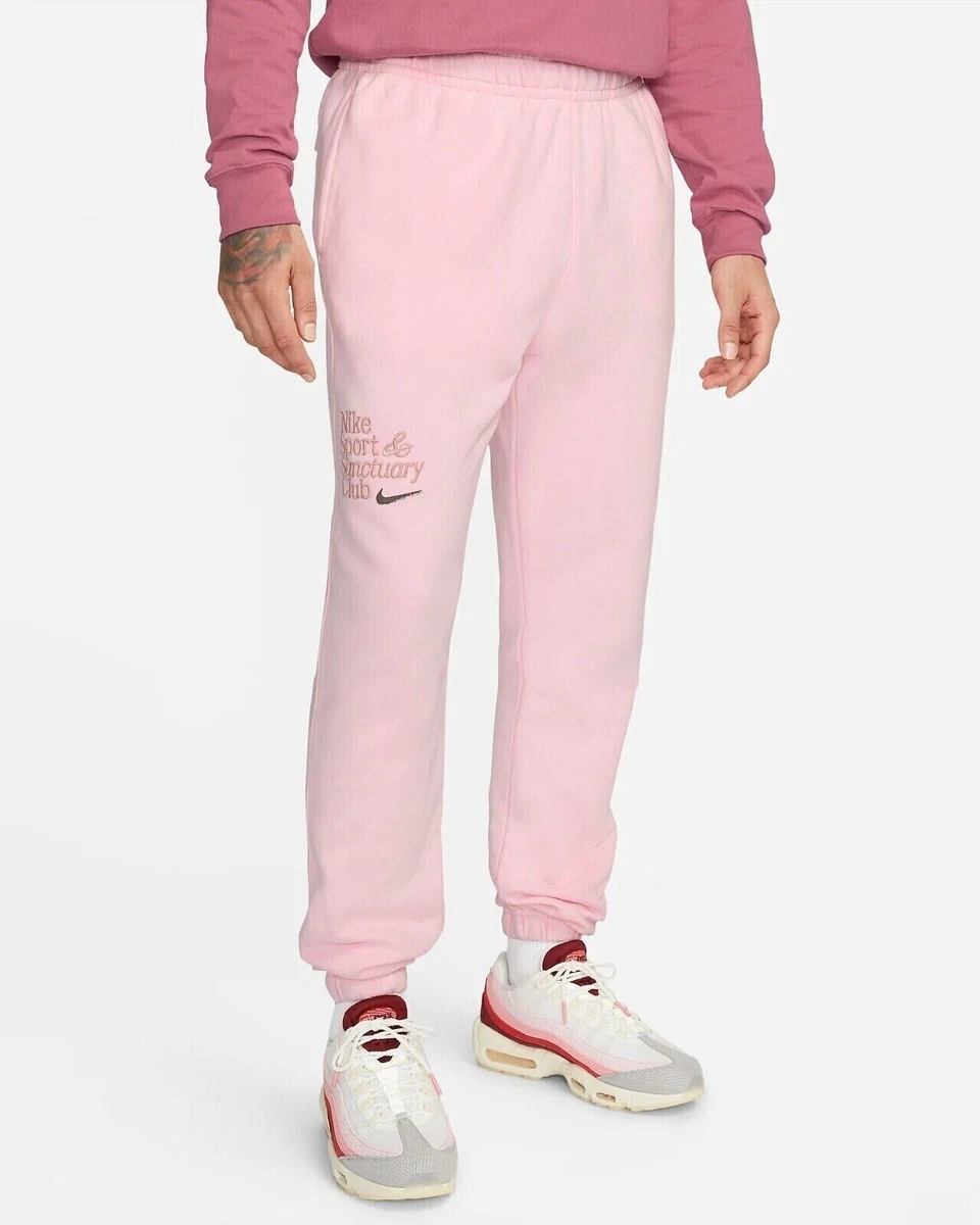 🆕 NIKE Men's Sportswear 'Sport & Sanctuary Club' Pants FJ1686-690 Pink  (Sz: S)