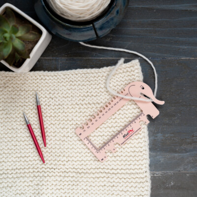 KnitPro Nadelmaß für Strick- und Häkelnadeln Elefant 10994 oder 10995