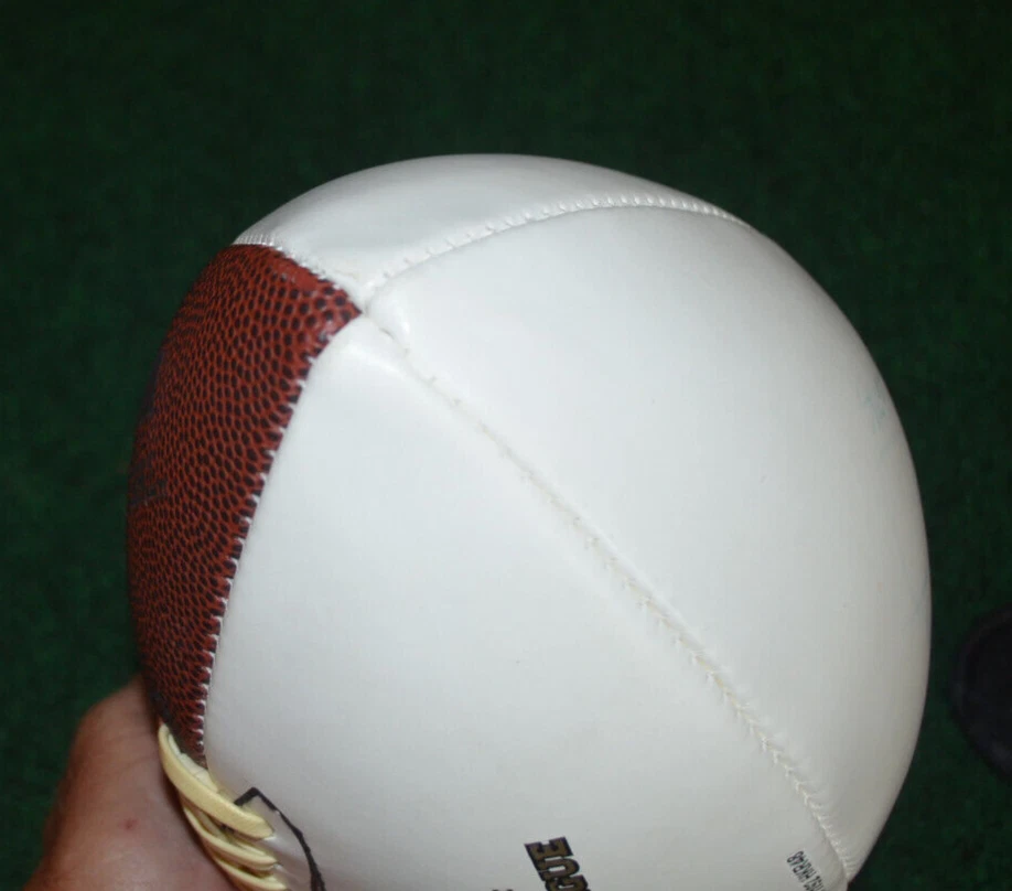 Auténtico THE DUKE NFL Wilson NFC AFC Fútbol Americano New York Giants Joe Morris Firmado Foto 3 de 4