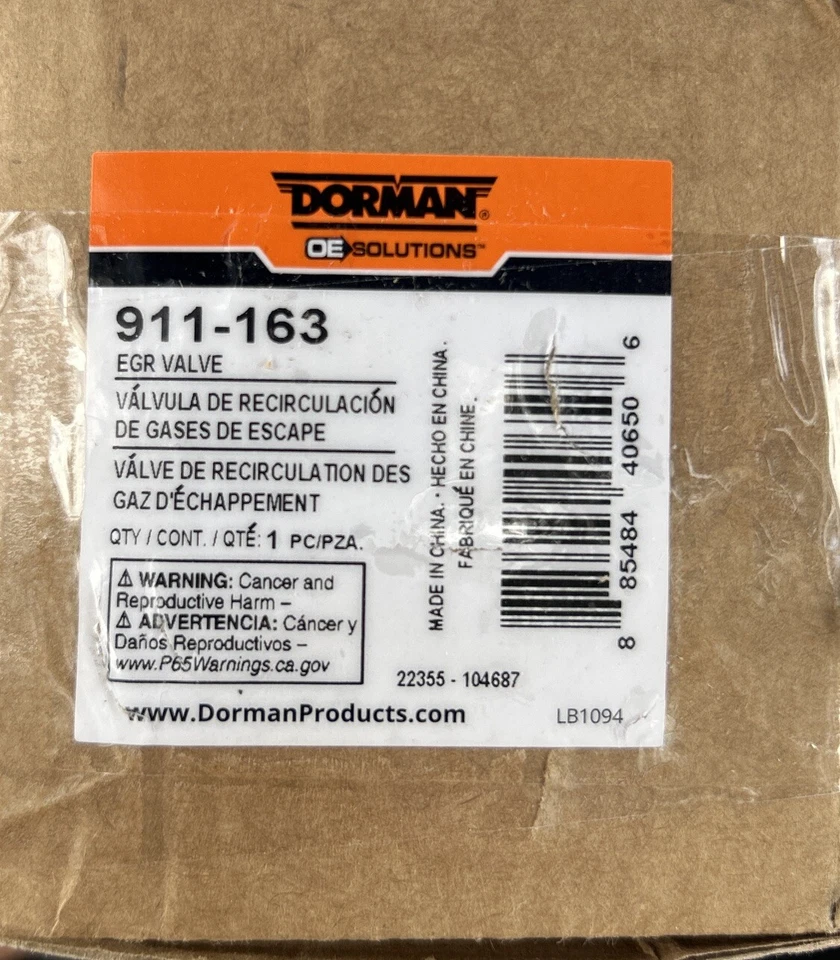 Válvula EGR para Chevrolet Malibu 2004-2006 -- 911-163-Dorman Foto 4 de 4