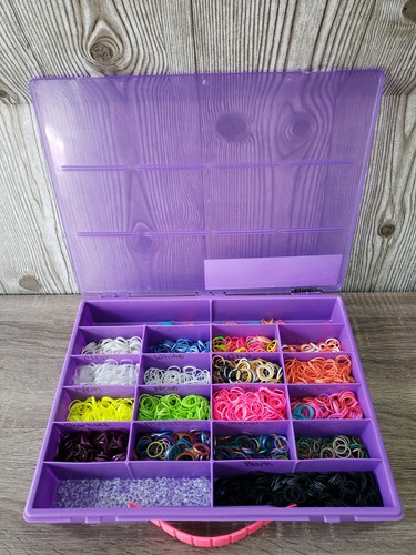 Organizer Carry Case with Rainbow Loom Rubber Band Assortment with Case #1 - 第 1/9 張圖片
