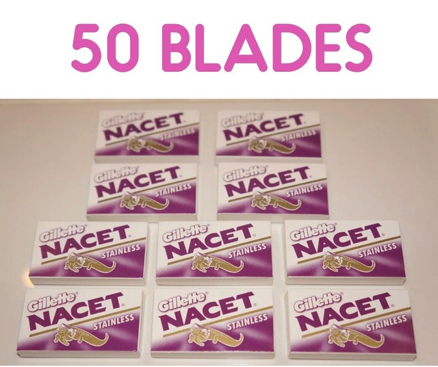 50 Gillete NACET STAINLESS Double Edge Razor Blades Made in Russia eBay
