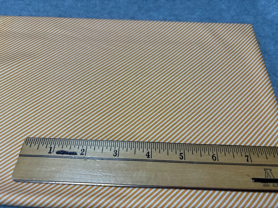 Orange White Striped Cotton Quilting Fabric by Bonnie & Camille Moda 24" x 44" - Image 3 of 4