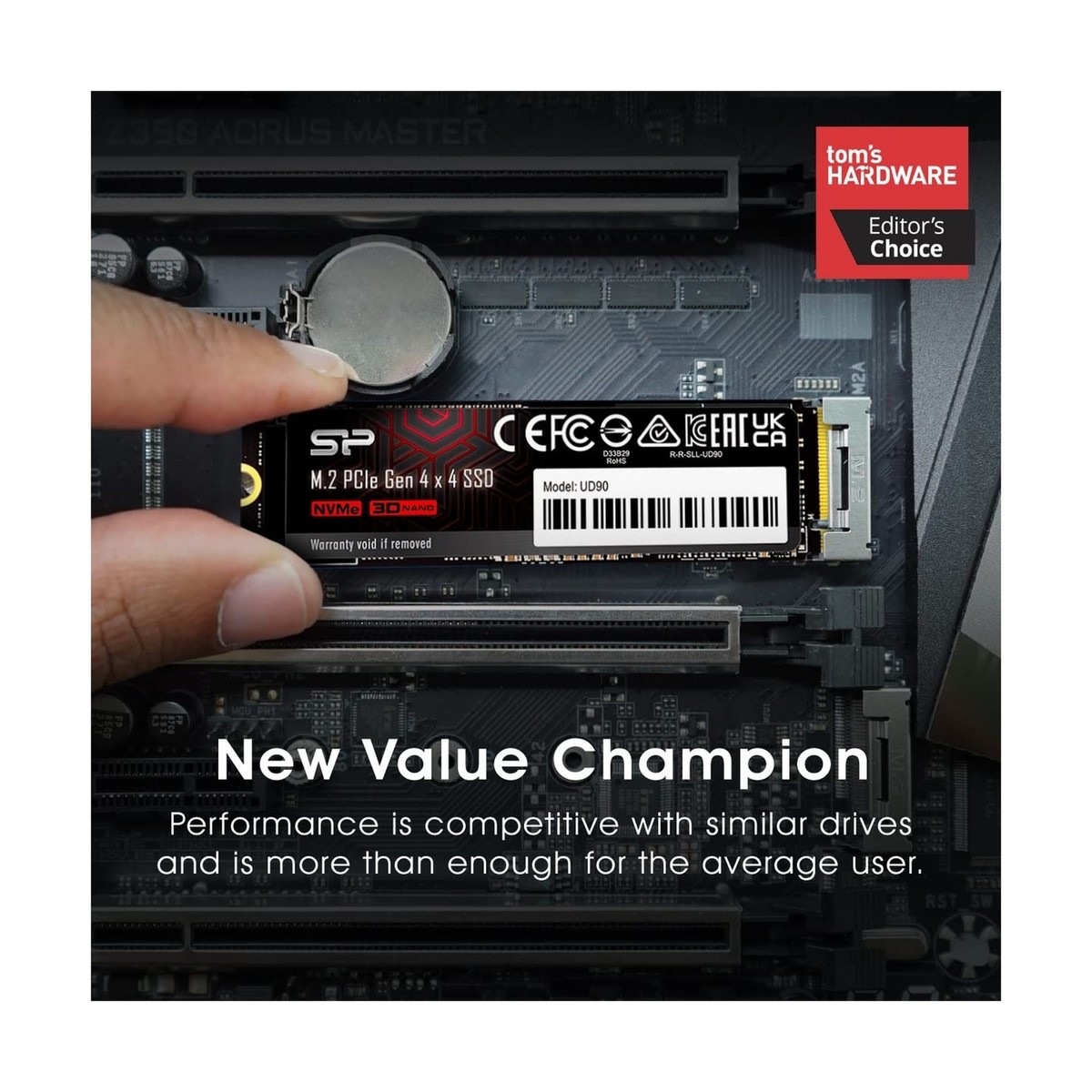 Silicon Power 2TB UD90 NVMe 4.0 Gen4 PCIe M.2 SSD R/W up to 5,000