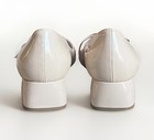 MIU MIU⚡Blush pink patent leather buckle point toe block heel pumps size 35/5US — photo 7
