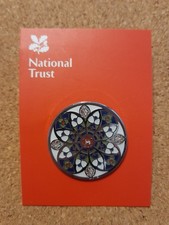National Trust TYNTESFIELD Rose Window Charity Pin Badge
