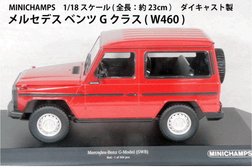 MINICHAMPS 1/18 Mercedes-Benz Clase G (W460) 1980 rojo modelo diecast - Imagen 3 de 3