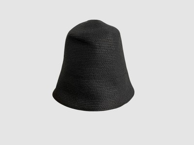 Max Mara Women's Dark Gray Capanna Italy Round Bucket Hat Size 57