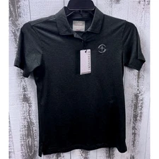 Oobē Hydrovent Performance Polo Shirt Men's Small Gray Short Sleeve Golf Top