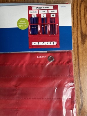 Learning Resources: Place Value & Counting Pocket Chart New in Original Package 