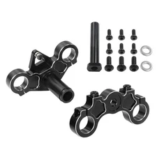 Black Triple Clamp Set For 1/4 Promoto-MX Motorcycle RTR, Club MX LOS06000T2'