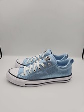 Converse Girls' Chuck Taylor All Star Madison Blue Glitter Shoes Size 6