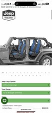 Diver Down Neoprene Blue Seat Cover Set - Fits Jeep Jku 07-18 Wrangler Ft And Rr