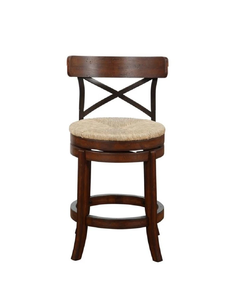 Boraam Myrtle Counter Height Stool, 24-Inch, Mahogany - Image 4 of 4
