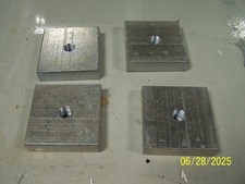 Set Of 4 Heavy Duty Steel Machine Leveler Pads Blocks