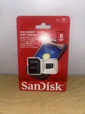 SanDisk Micro SD Card 8GB Fast Memory lot phone car photo files Class 4 Adapter