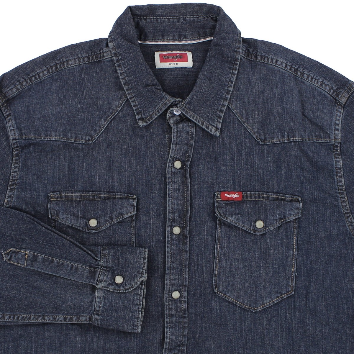 2022AW　SWITCHING SNAP BUTTON SHIRT 2 Wrangler Western Snap Button Up Shirt, Men's Denim Long Sleeve