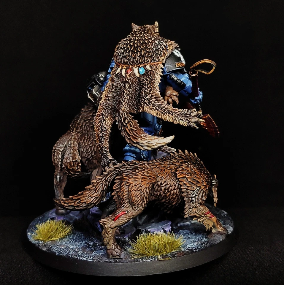 Logan Grimnar painted Warhammer 40k Space Wolves Primaris Space Marines - Image 2 of 3