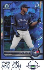 Luis Meza 2022 1st Bowman Chrome Sapphire Edition #BCP-209 Toronto Blue Jays