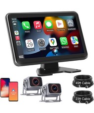 HD1080P Wired Backup Camera System with Apple Carplay  Android Auto,10'' Touch