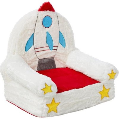 Children's Plush Toddler Chair Rocket Lightweight Chair New
