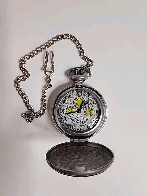 Doctor Who The Tenth 10th Doctor Fob Watch Lights and Sounds 2007 Works Foto 3 de 4