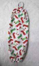 PLASTIC GROCERY BAG HOLDER -KITCHEN-LAUNDRY-GARAGE STORAGE - CHRISTMAS STOCKINGS