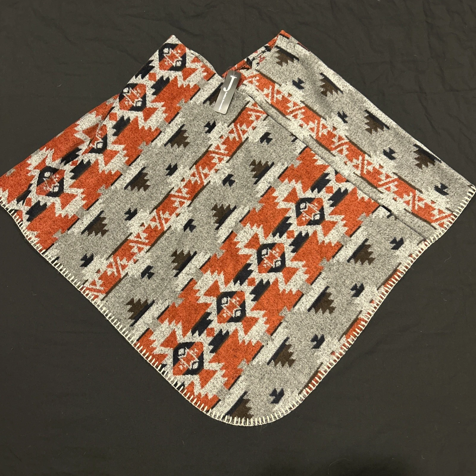 Janice Women's Southwestern Style Poncho One Size Acrylic Boho Festival A50
