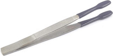TWEEZERS RUBBER COATED PVC SOFT NON MARRING FLAT TIPS LAB HOBBY BEAD CRAFT TOOLS