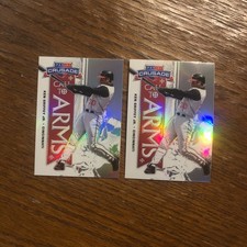 ken griffey jr Lot Of 2 2025 Panini Crusade Call To Arms Silver Prizm Inserts