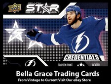 2022-23 Upper Deck Credentials Brayden Point #2S-10 Second Star of the Night NHL