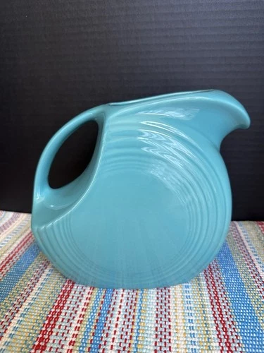 Fiesta Turquoise Pitcher Large Disk 67 Oz. Fiestaware USA