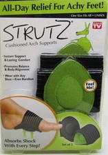 Sealed Strutz Cushioned Arch Support All-Day Relief Achy Sore Feet Flat Feet Set