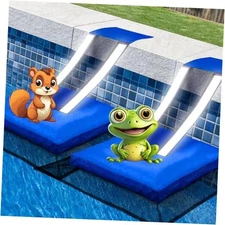 Pcs Pool Animal Critter Escape Ramp - Frog Saver for Log Swimming 2 Dark Blue
