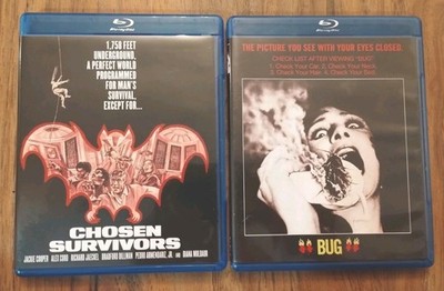 Chosen Survivors/Bug/Kino Lorber/Scream Factory/Blu Ray/Horror/Exploitation!!