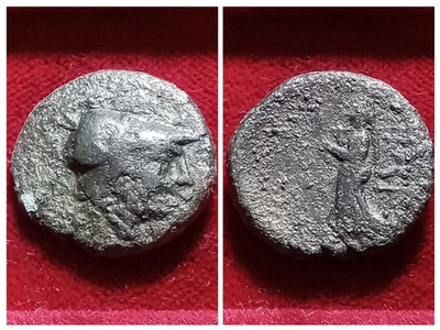 #ad TROY TROAS Ilion. 159 133 BC. Æ Unit Helmeted Athena Athena Ilias $50.00