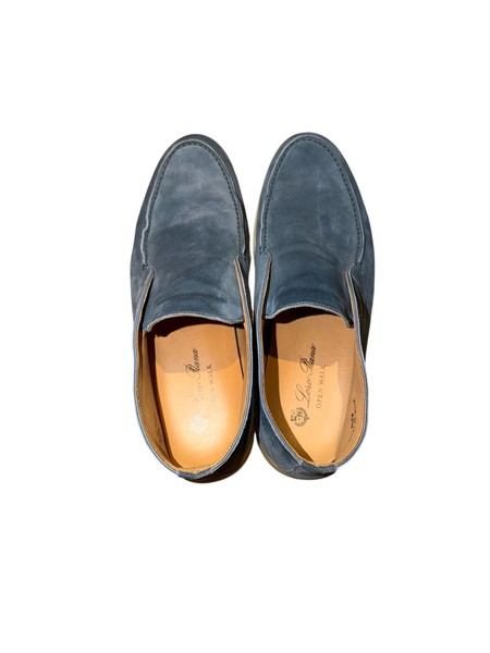 Loro Piana Open Walk Blau Wildleder 42,5 US 9,5 B