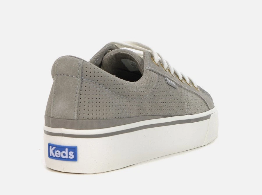 Zapatilla deportiva perforada Keds Softerra Jump Kick para mujer 6 WH66827 gamuza gris dúo Foto 2 de 4