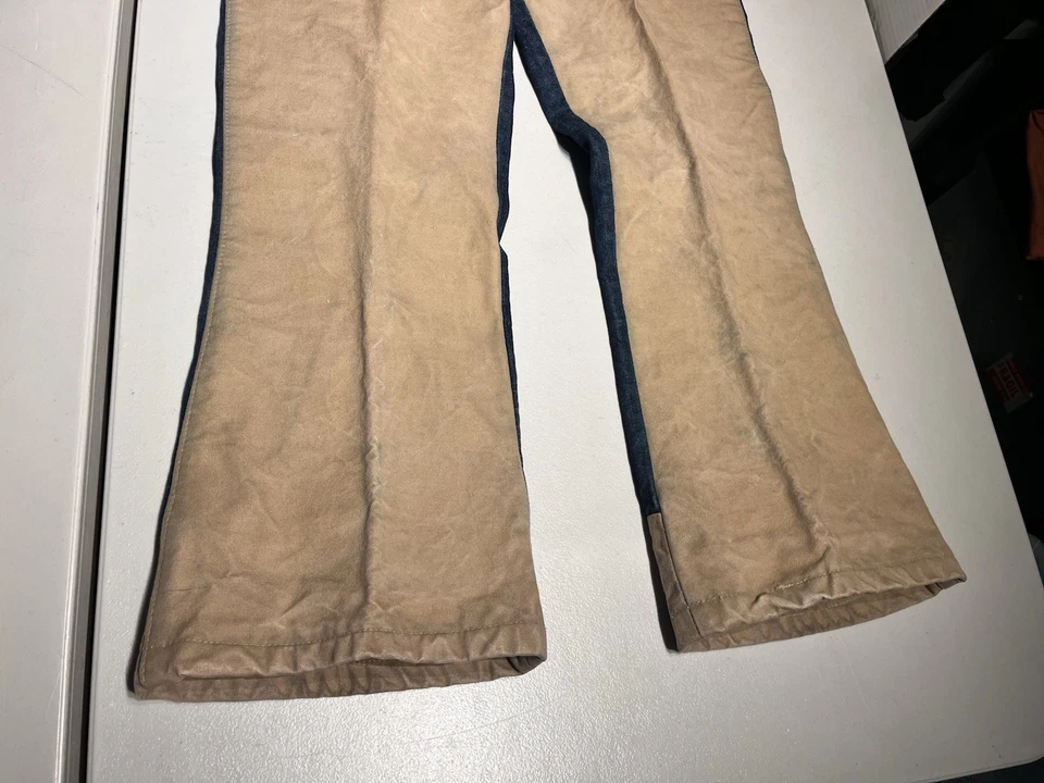 Levis 646 Jeans Men's 38x31 Orange Tab Bell Bottom Custom Denim 70's VTG 36x29.5 - Image 3 of 4