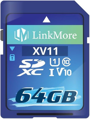 64GB Full-Size SD Card, SDXC Card Compatible with Camera Full HD Video, PC, UHS-