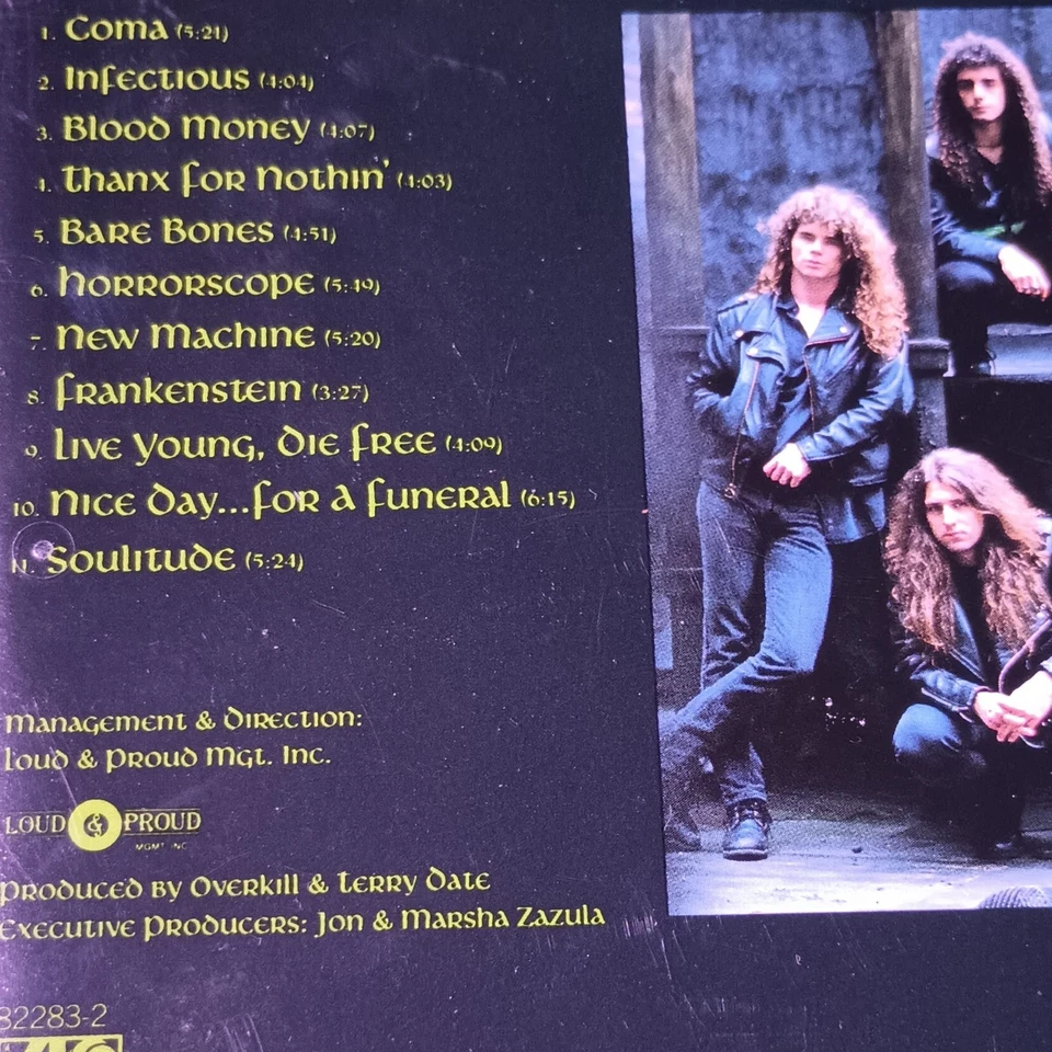 OVERKILL - Horrorscope 1991 CD on Megaforce...NM!!! METAL MDL Quality Foto 3 de 4