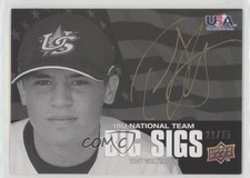 2009 Upper Deck USA Baseball Box Set Gold Ink 21/25 Tony Wolters Auto 1k5