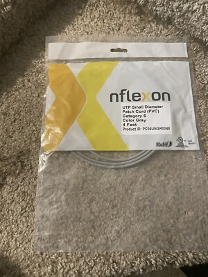 4ft nFlexon UTP Small Diameter patch cord(pvc) Category 6 