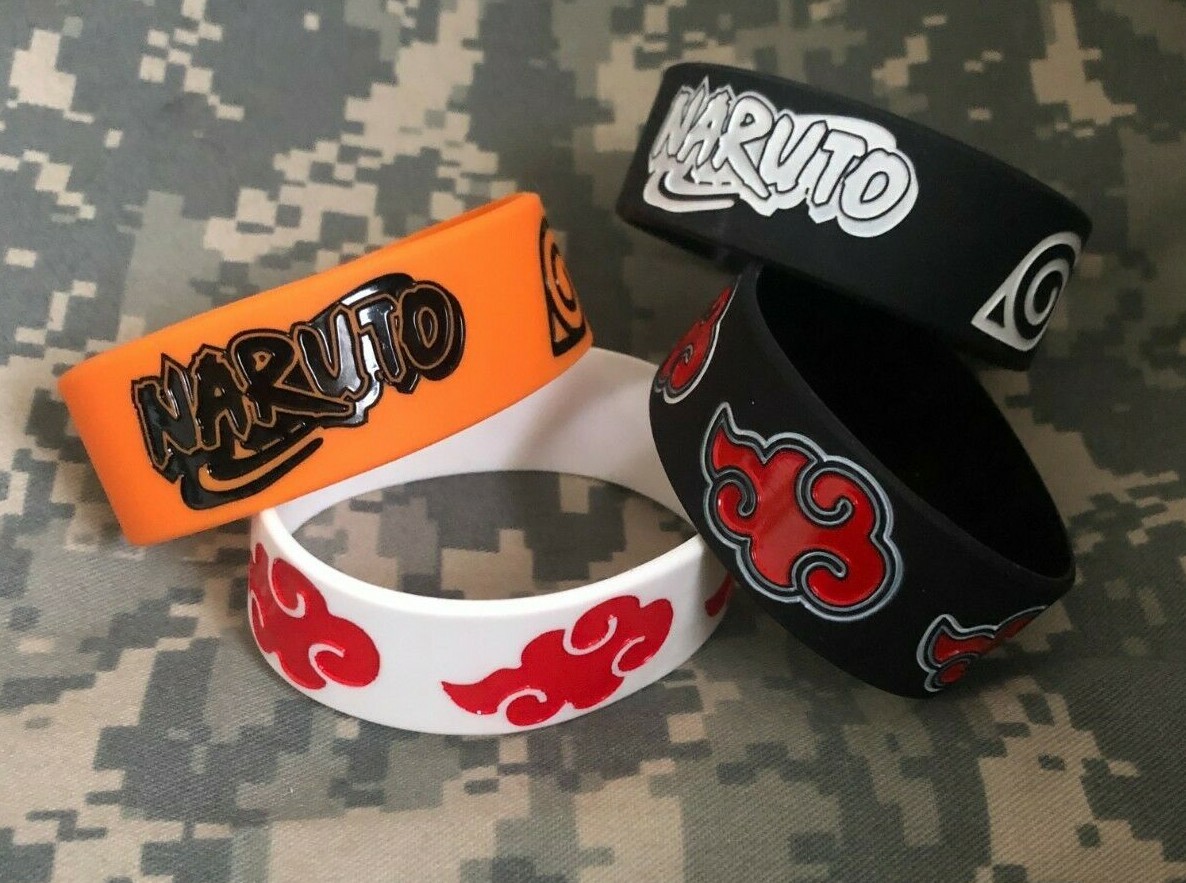 2x NARUTO Silicone Bracelets 1 2x NARUTO Silicone Bracelets 1