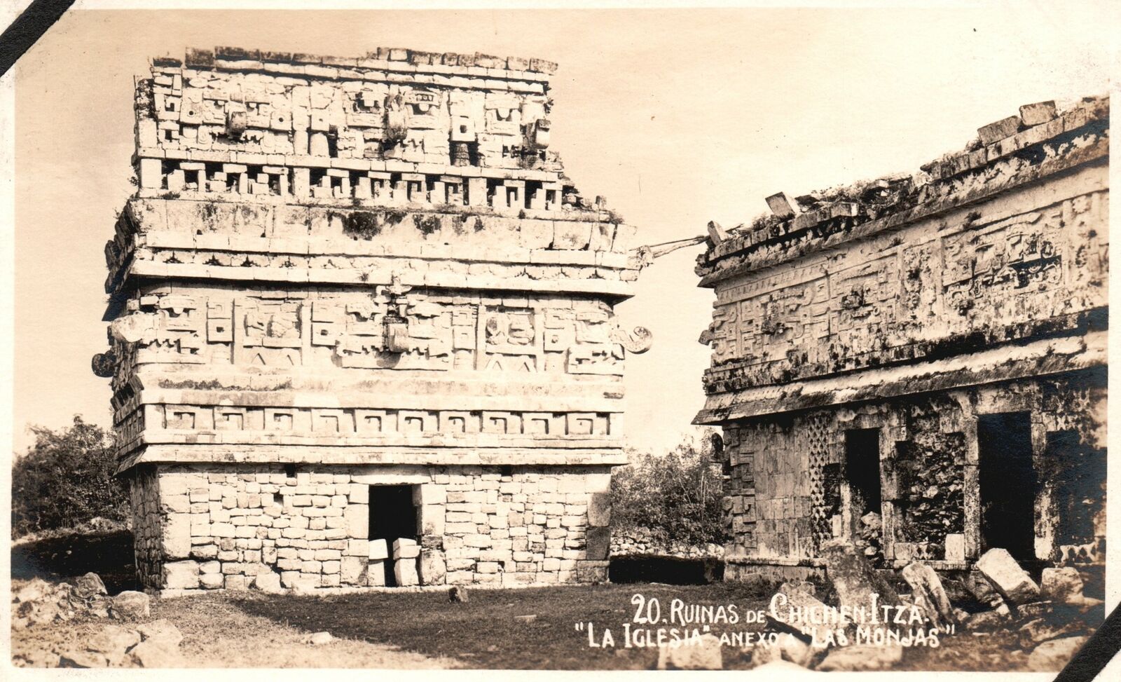 Postcard 1920's Ruinas De Chichen Itza La Iglesia Anexo Las Monjas Mexico  RPPC | eBay